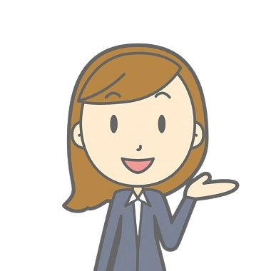 案内する女性イラスト